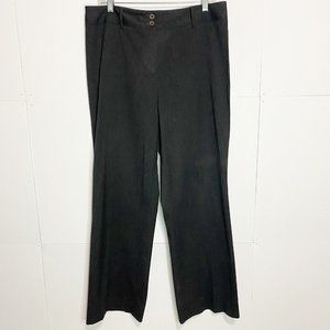 Ann Taylor LOFT Size 14 Gray Stretch Wide Leg Pants  Trousers 36x30